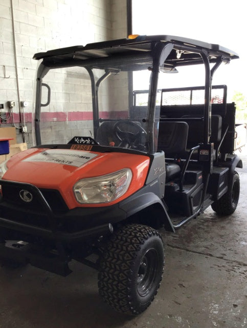 2020 Kubota RTV-X1140W-H 4WD utility cart -LED strobe -Windshield tempered glass -Plastic canopy -Wire harness kit -Backup alarm
