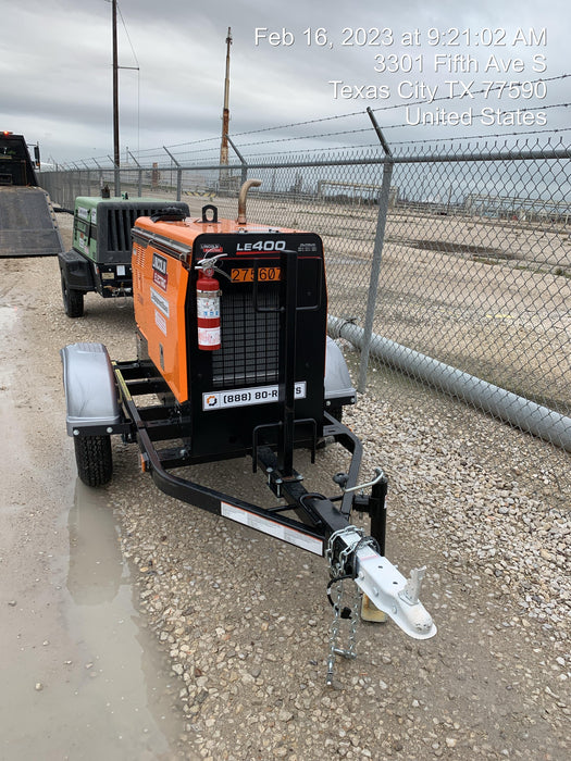 2022 Lincoln Electric LE400 Kubota V1505, Trlr, Cable Rack, Light Kit, ES Decals, T3