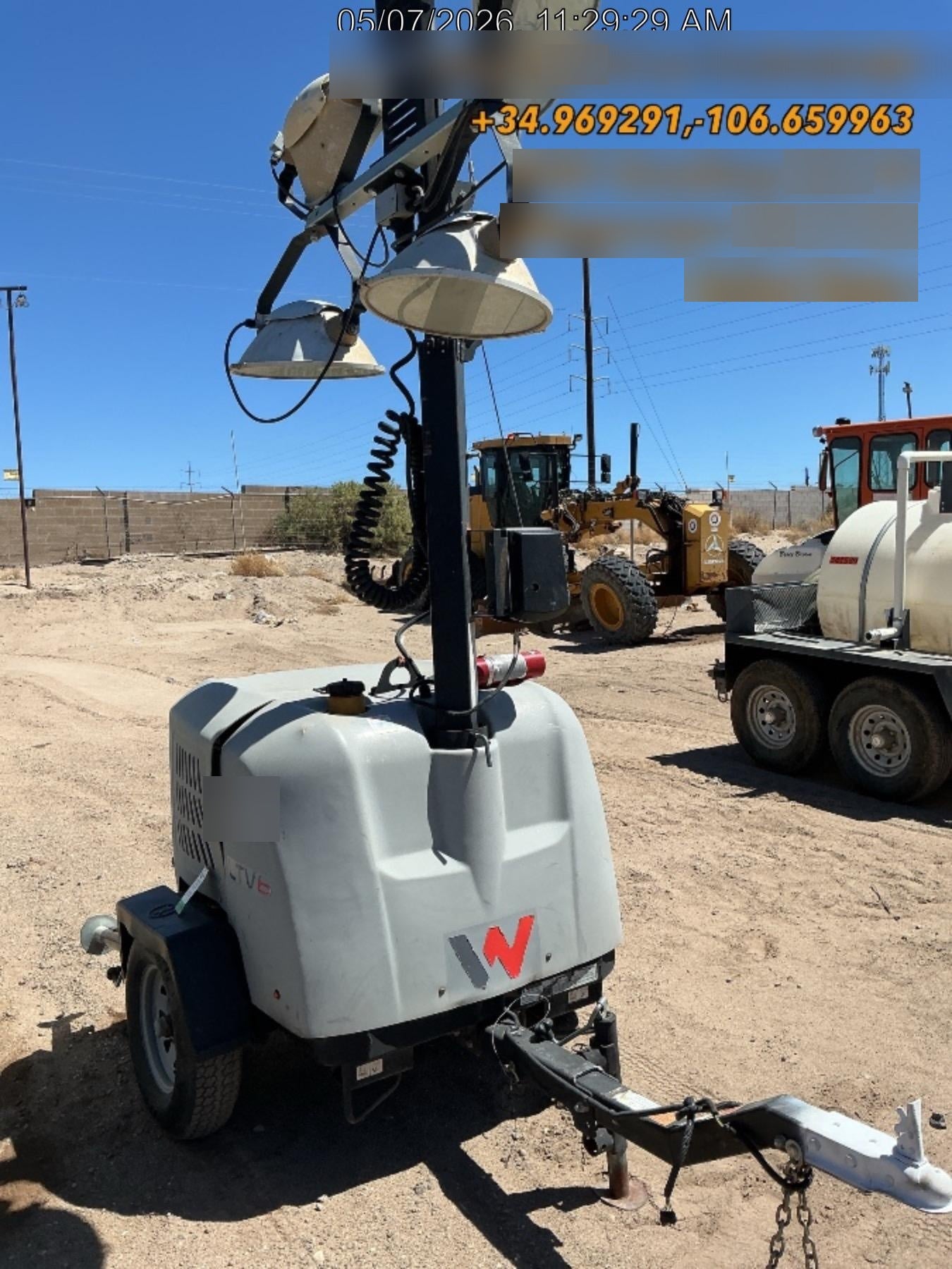 2019 Wacker Neuson LTV6K-MH Power mast, 1100W MH