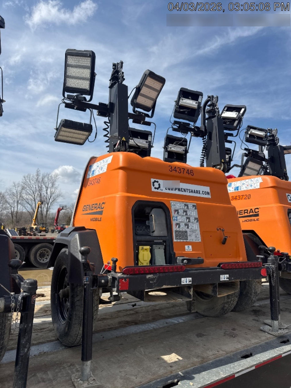 2023 Generac MLT2 Diesel, Flex Switch 120V Input, Powerzone Controller, (4) 320W LED Lights, 4kW Generator, 39.9 Gal Fuel Tank, 2" Ball, T3