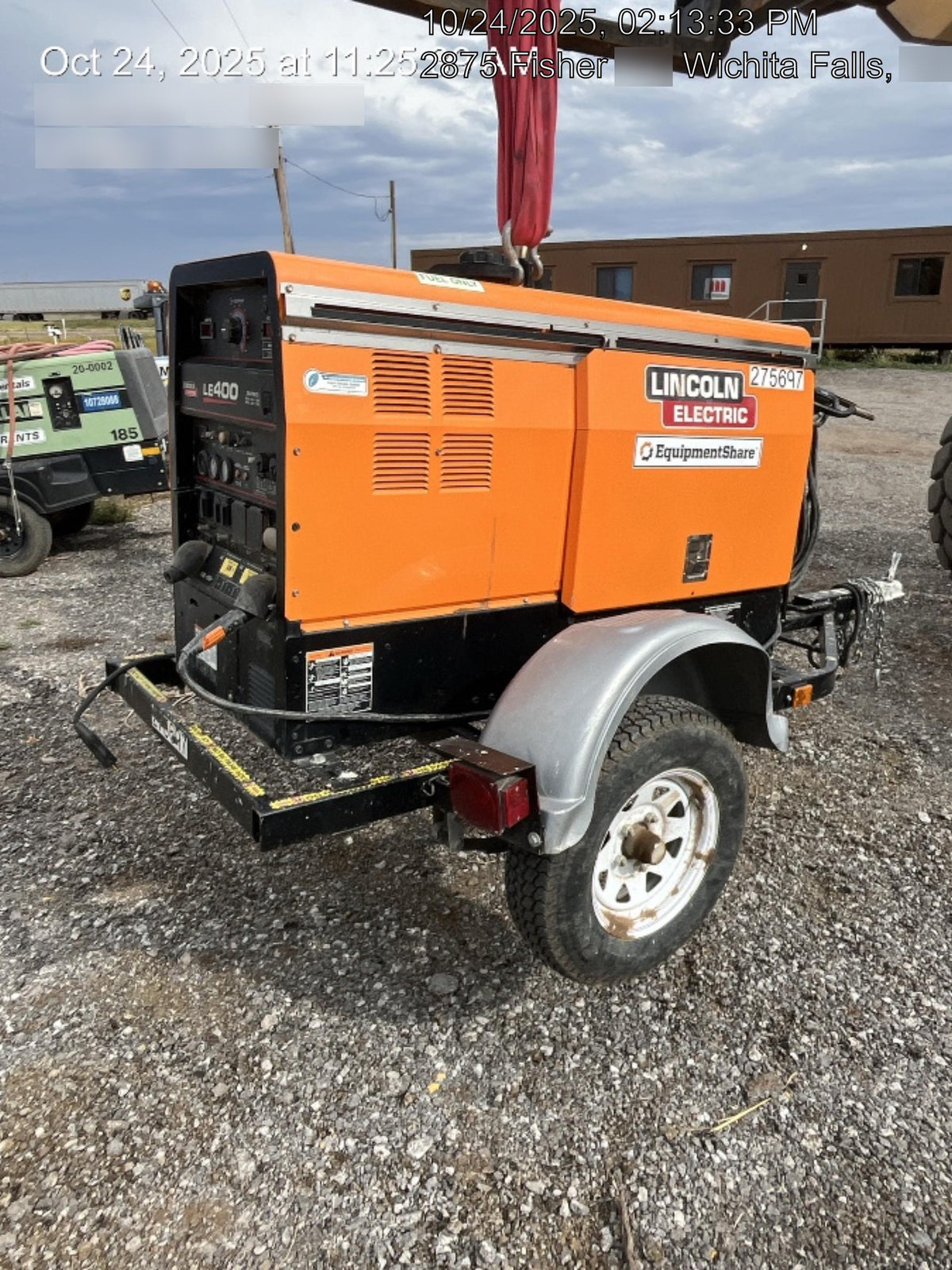 2022 Lincoln Electric LE400 Kubota V1505, Trlr, Cable Rack, Light Kit, ES Decals, T3