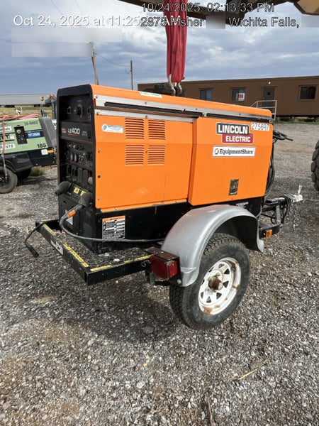 2022 Lincoln Electric LE400 Kubota V1505, Trlr, Cable Rack, Light Kit, ES Decals, T3