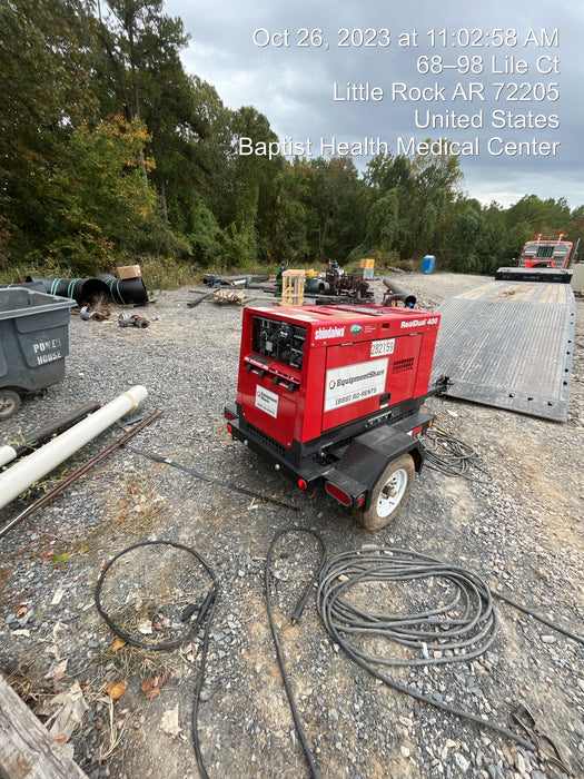 2022 Shindaiwa DGW400MDL Kubota D902 Engine, 23 HP, Dual Op Welder, Wire, Arc, Droop Stick, Tig, and CC Stick Functionality, Simulphase, 3 Phase and 1 Phase Gen Output, Single Axle NB Trlr, Slr Trckl Chrg 12V 12W, Fire Ext