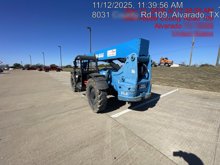 2018 Genie GTH-844 Genie GTH-844D w/Open ROPS, Solid Tires, Work Light/Beacon, 60" Carriage and Forks