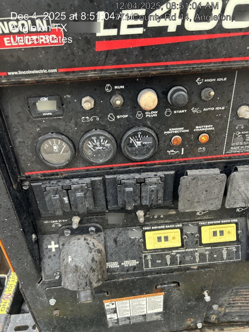 2022 Lincoln Electric LE400 Kubota V1505, Trlr, Cable Rack, Light Kit, ES Decals, T3