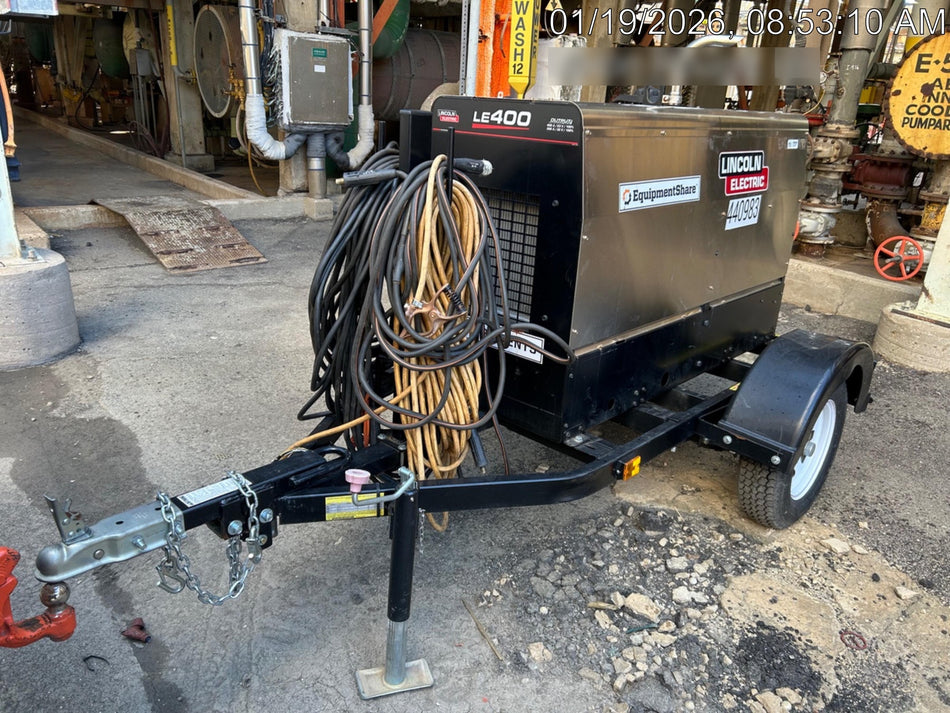 2024 Lincoln Electric LE400 Kubota V1505, Trlr, Cable Rack, Light Kit, ES Decals, T3