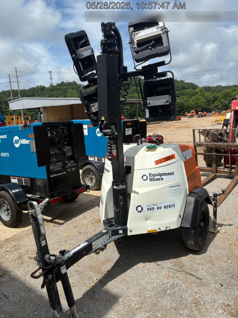 2023 Generac MLT2 Diesel, Flex Switch 120V Input, Powerzone Controller, (4) 320W LED Lights, 4kW Generator, 39.9 Gal Fuel Tank, 2" Ball, T3
