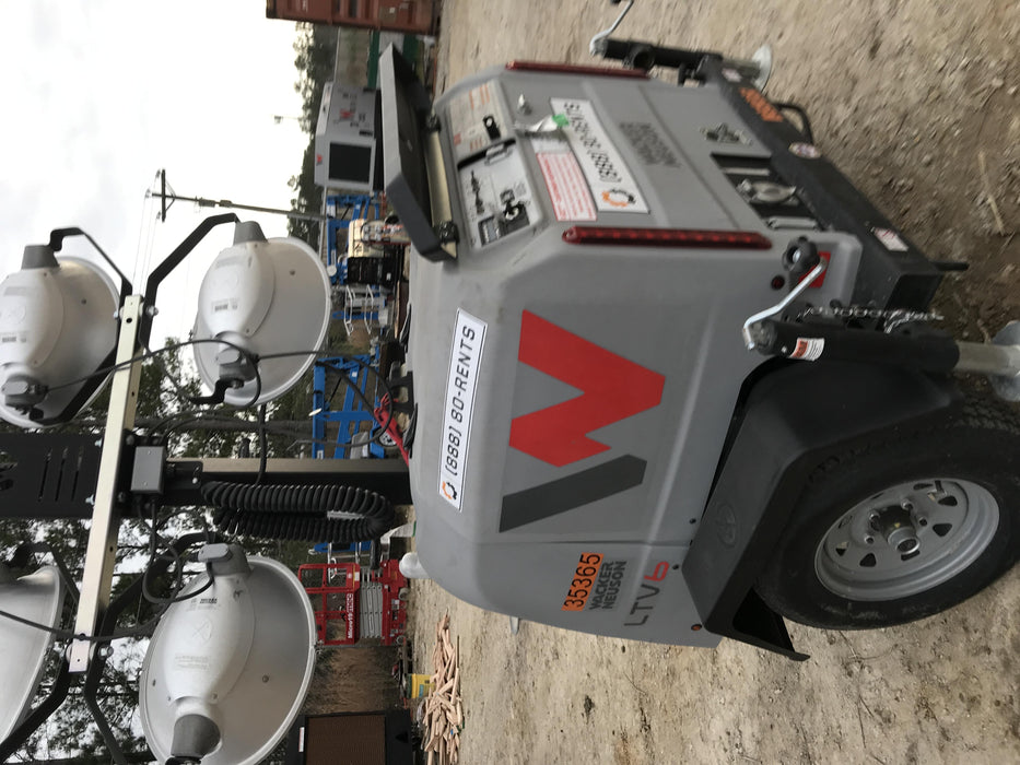 2019 Wacker Neuson LTV6L-MH Wacker Neuson LTV6L Mobile Light Tower w/Fuel Level Sensor Installed