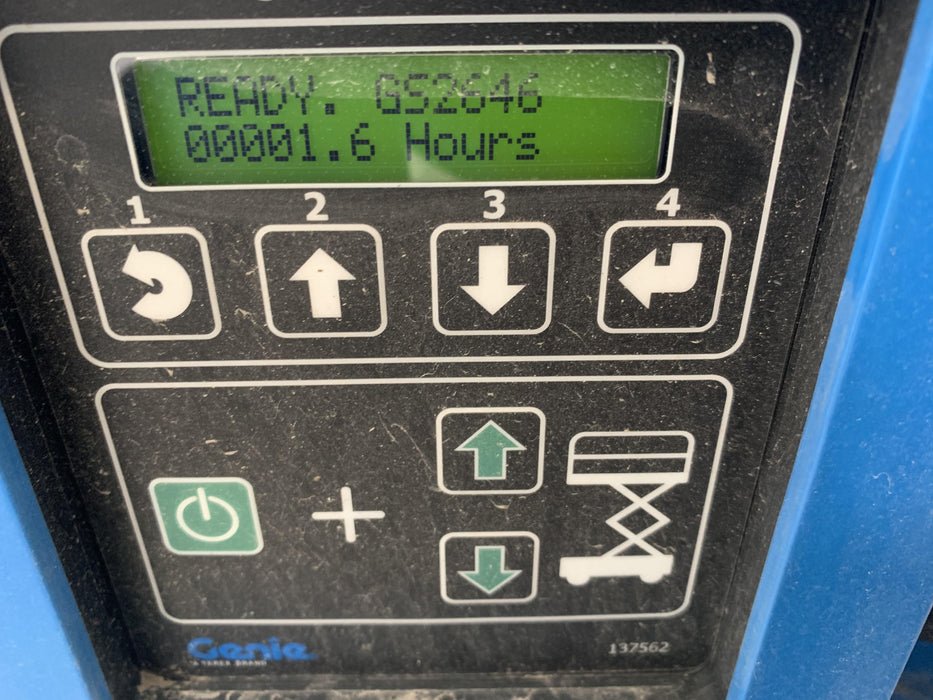 2019 Genie GS-2646 folding rails with full height swing gate