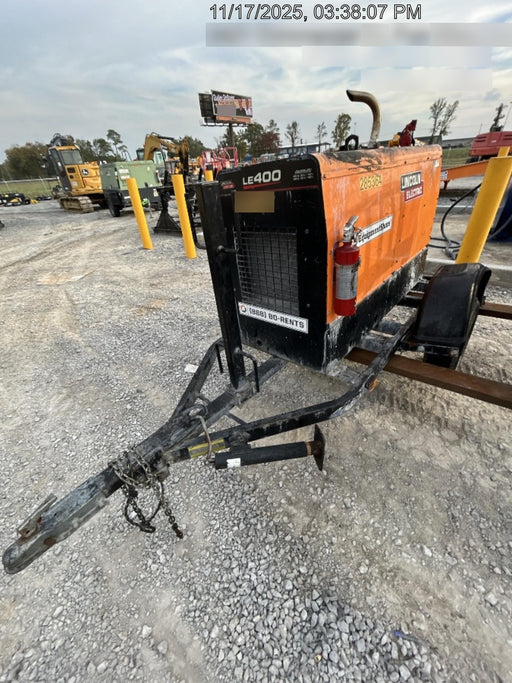 2022 Lincoln Electric LE400 Kubota V1505, Trlr, Cable Rack, Light Kit, ES Decals, T3