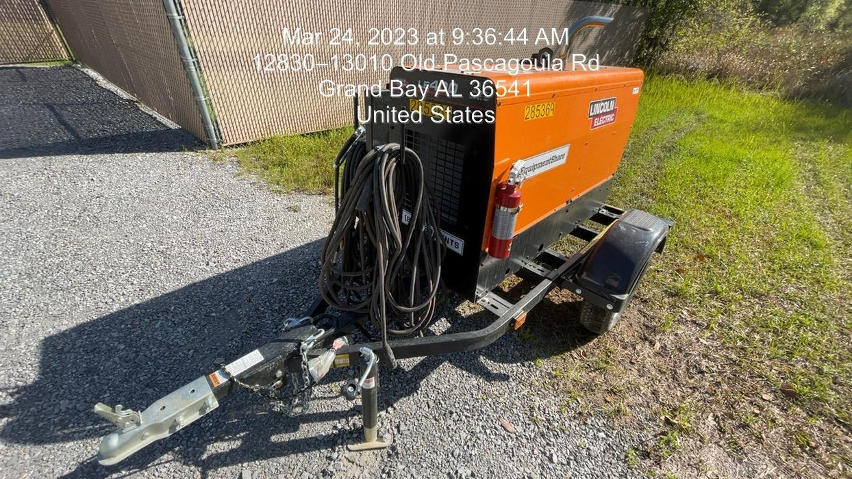 2022 Lincoln Electric LE400 Kubota V1505, Trlr, Cable Rack, Light Kit, ES Decals, T3