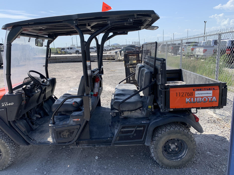 2020 Kubota RTV-X1140 4 Seat UTV, 4WD, Canopy, Standard Rental Spec