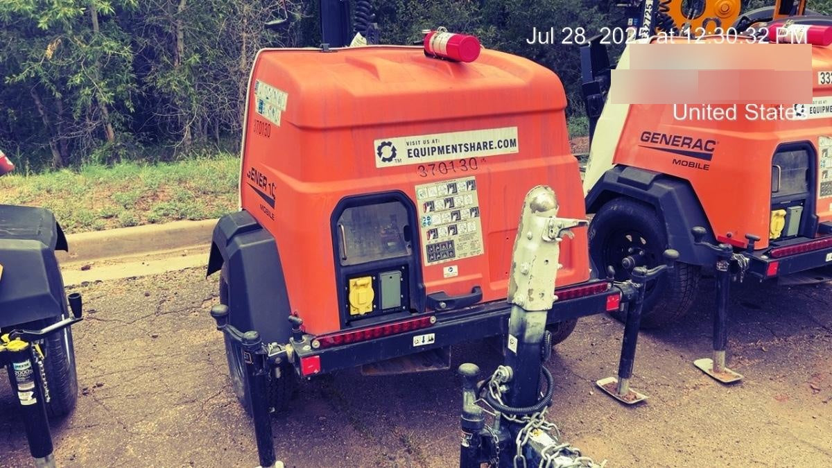 2023 Generac MLT2 Diesel, Flex Switch 120V Input, Powerzone Controller, 
(4) 320W LED Lights, 4kW Generator, 39.9 Gal Fuel Tank, 2" Ball, T3