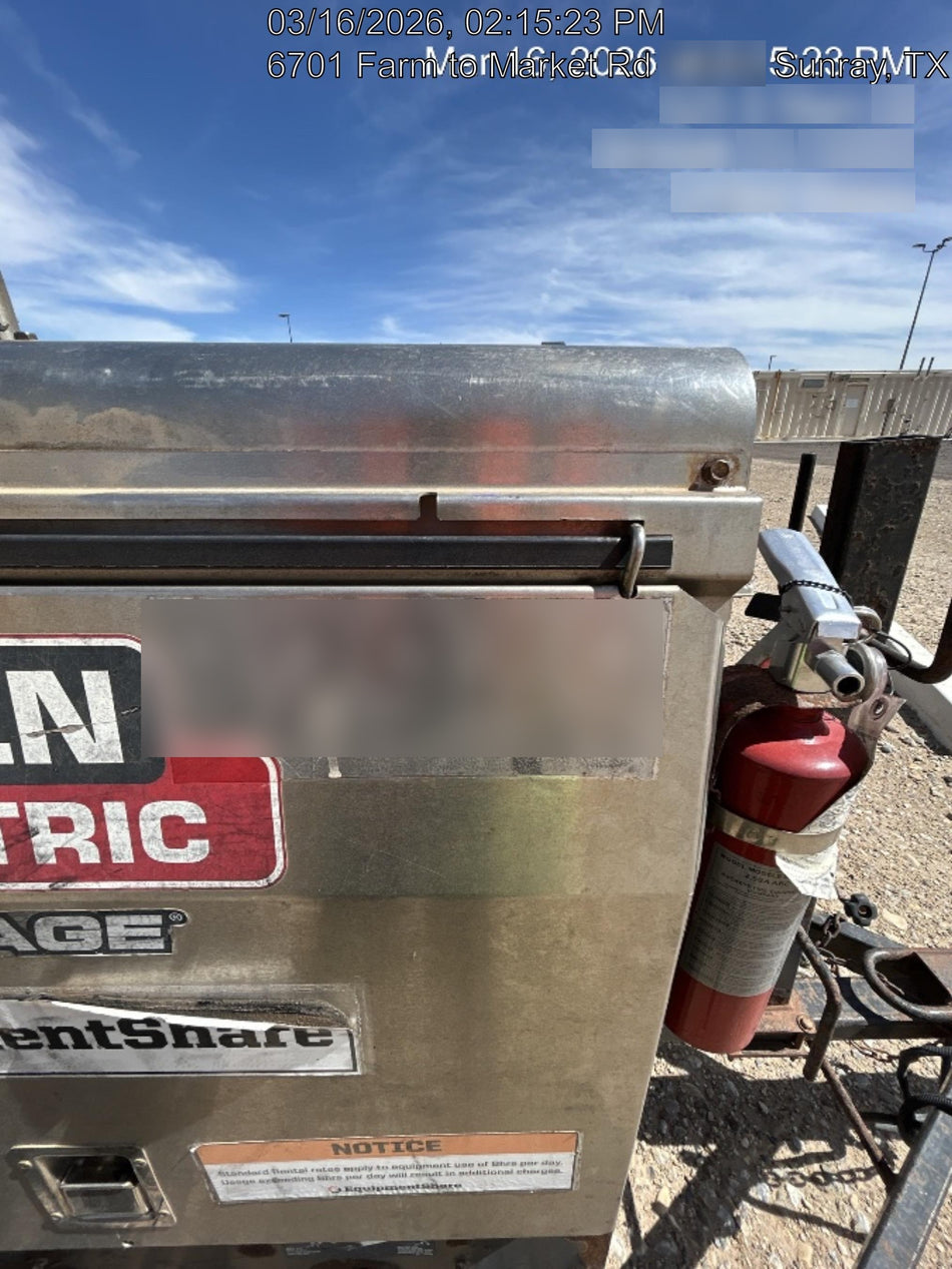 2019 Lincoln Electric Vantage 322 Welder Ready-Pak 3, Two wheel trailer, Fender and Light kit, Cable Rack