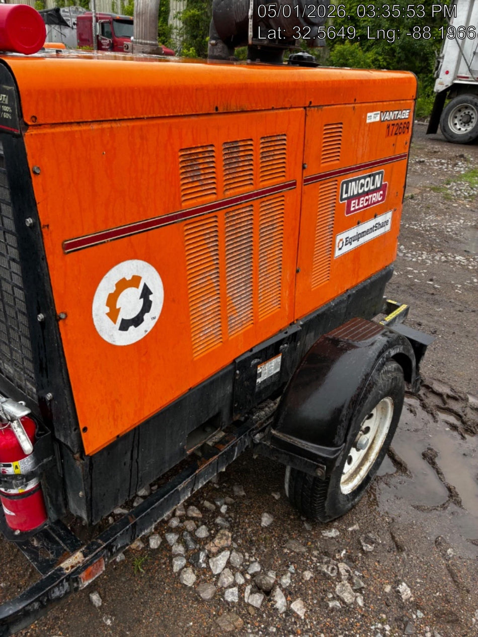 2021 Lincoln Electric Vantage 549X Ready Pak 3, ORANGE (includes trailer, cable rack, fender light kit)