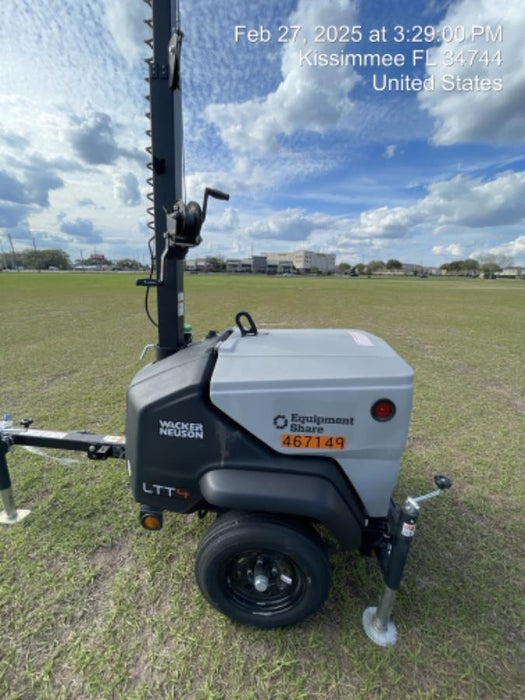 2024 Wacker Neuson LTT4 Diesel, Kohler KDW702, Deep Sea Controller, Auto Start, LED 320W, Bypass Outlet, T3