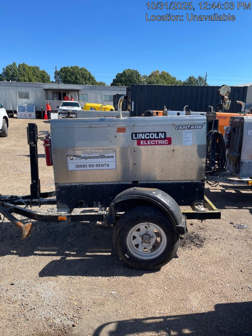 2019 Lincoln Electric Vantage 322 Lincoln Vantage 322 Welder w/Trailer, Light Kit, Cable Rack