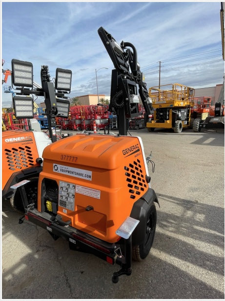 2023 Generac MLT2 Diesel, Flex Switch 120V Input, Powerzone Controller, 
(4) 320W LED Lights, 4kW Generator, 39.9 Gal Fuel Tank, 2" Ball, T3