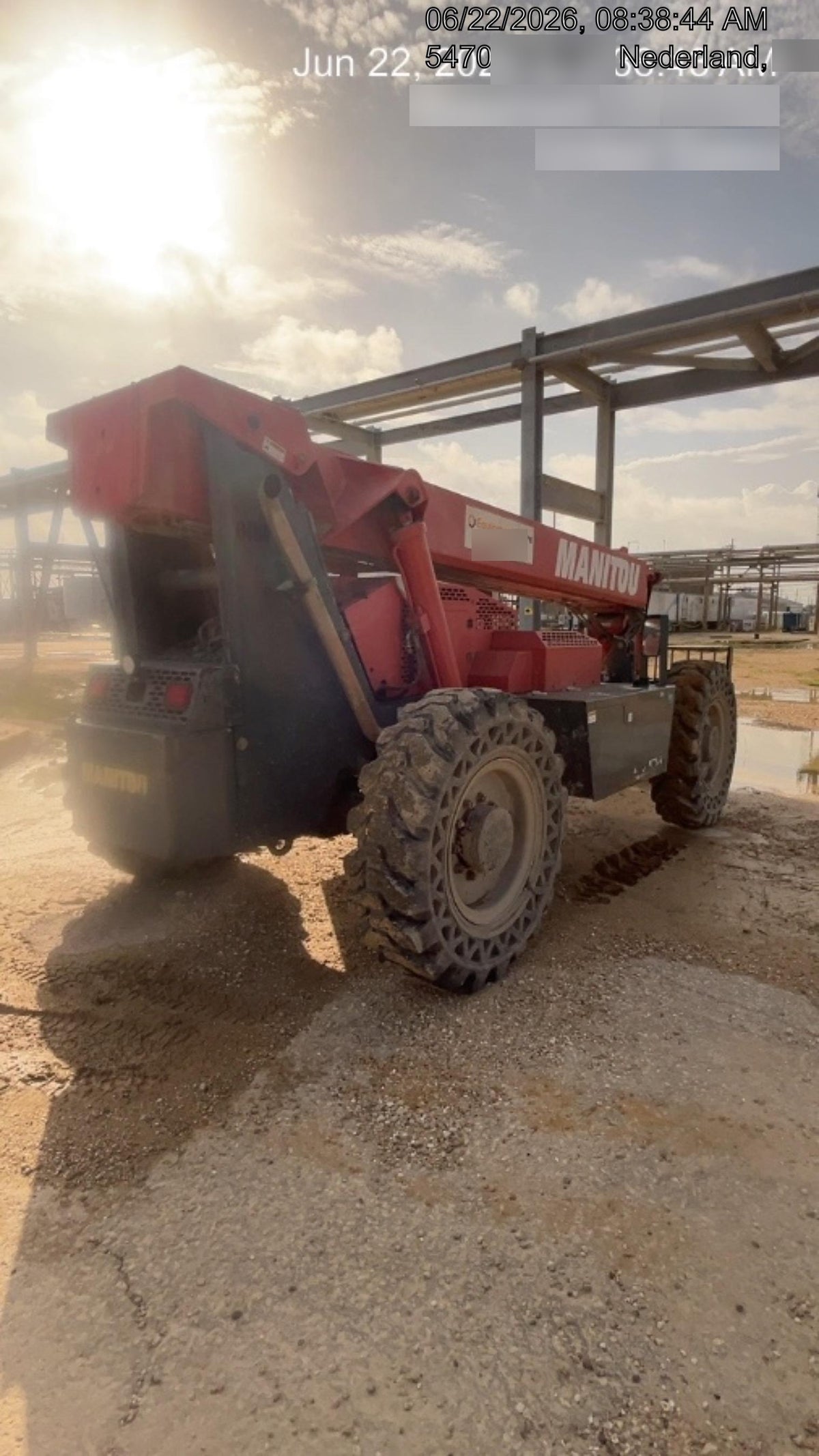 2018 Manitou 12042 Manitou MTA 12042 w/Cab/Heat/AC, Work Lights/Strobe, Aux Hyd, Solid Tires, Lift Hook, 66" Carriage, 72" Forks