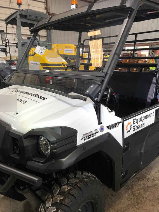 2019 Kawasaki Mule PRO-DXT - 3 Passenger 3 Seater, Standard Options, Backup Alarm, Beacon, Plastic Hard Top, Poly Windshield, Horn Kit