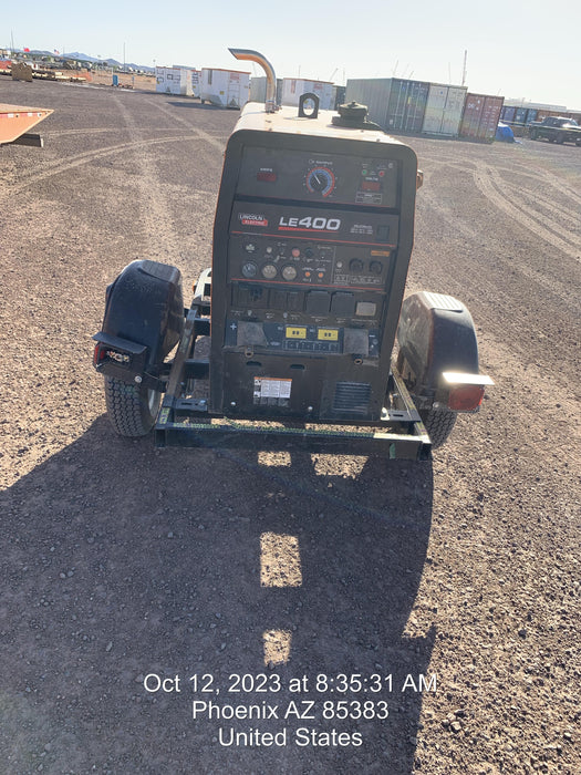 2022 Lincoln Electric LE400 Kubota V1505, Trlr, Cable Rack, Light Kit, ES Decals, T3