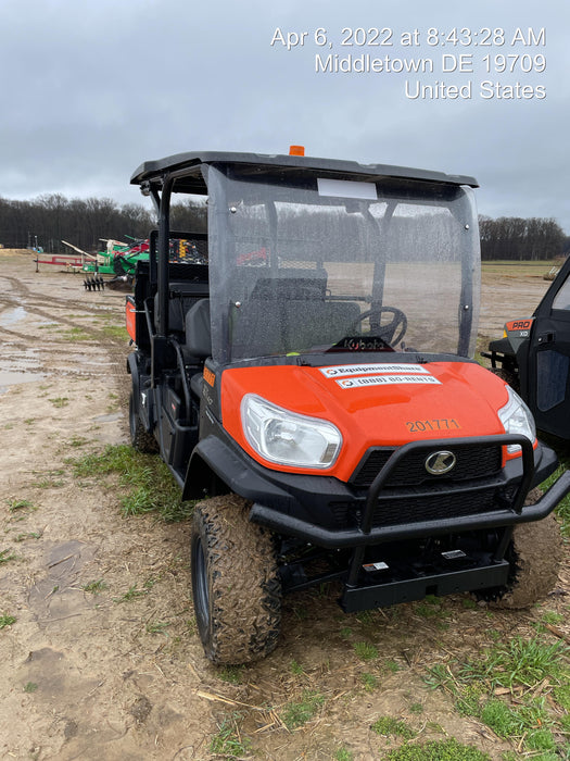 2022 Kubota RTV-X1140W-H Plastic Canopy, Windshield Acrylic Clear, LED Strobe Light, Wire Harness Kit, Back up Alarm