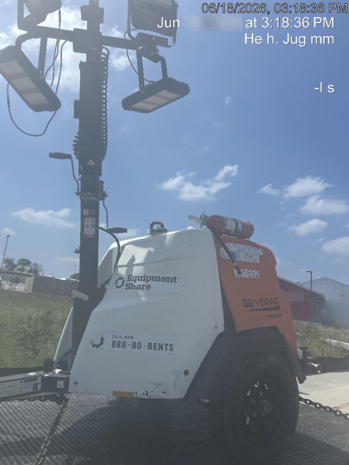 2023 Generac MLT2 Diesel, Flex Switch 120V Input, Powerzone Controller, (4) 320W LED Lights, 4kW Generator, 39.9 Gal Fuel Tank, 2" Ball, T3