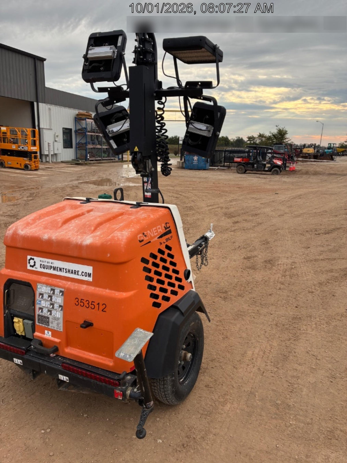 2023 Generac MLT2 Diesel, Flex Switch 120V Input, Powerzone Controller, (4) 320W LED Lights, 4kW Generator, 39.9 Gal Fuel Tank, 2" Ball, T3