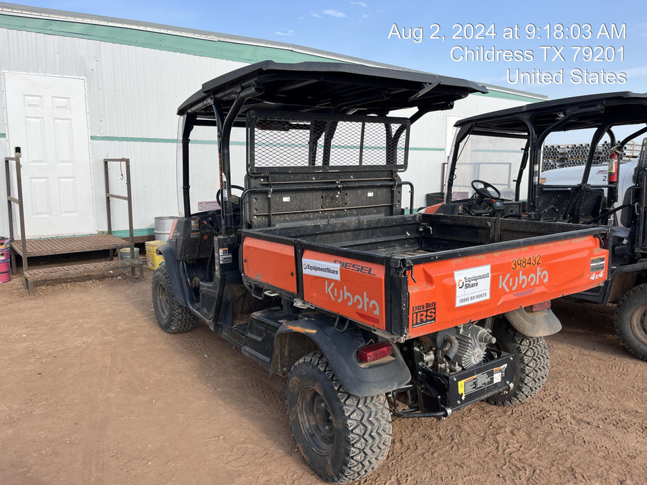 2024 Kubota RTV-X1140W-H 4WD, LED Strobe, Windshield Acrylic Clear, Plastic Canopy, Wire Harness Kit, Backup Alarm