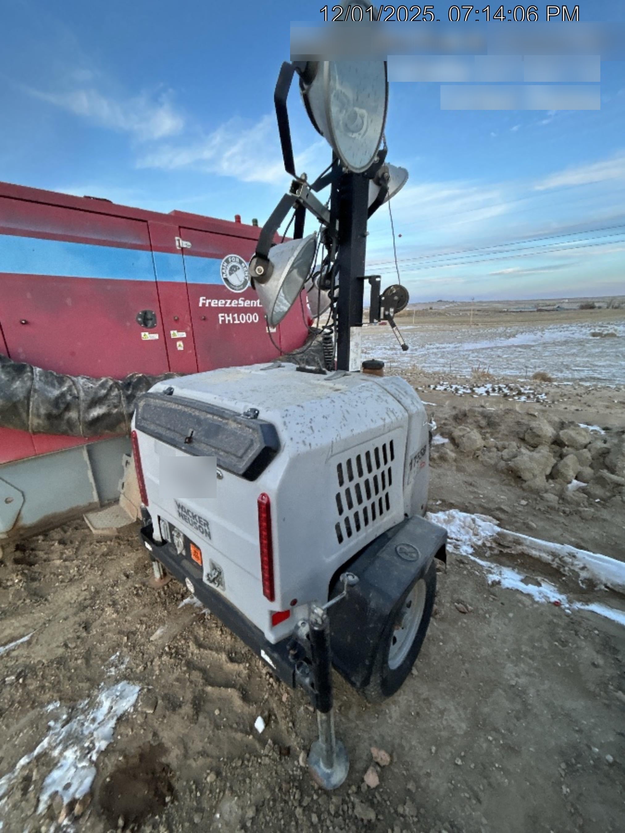 2018 Wacker Neuson LTV6L-MH Wacker Neuson LTV6L Mobile Light Tower w/Fuel Level Sensor Installed