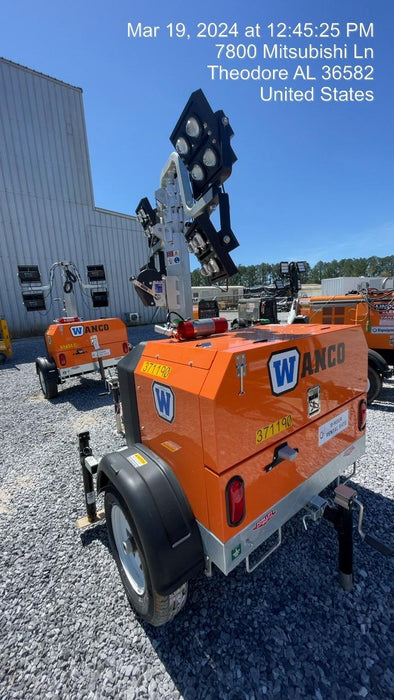 2023 Wanco WLTT-4MM4K Diesel, Deep Sea Controller, Shore Power Plug, Auto Start, (4) 350W LED Floodlights, 4kW Generator, 60 Gal Fuel Tank, 2" Ball, T3