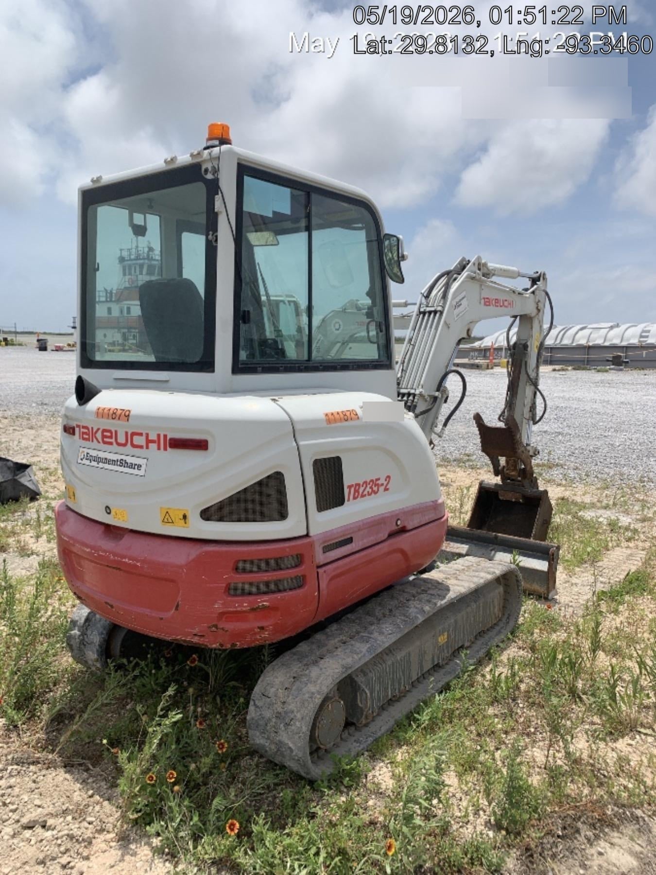 2020 Takeuchi TB-235-2CR Cab/Heat/Air, Rubber Tracks, Manual TAG QC