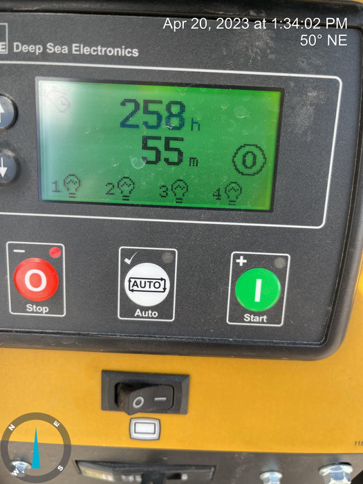 2022 Allmand NLV3GR (4) LED Light Fixture 350W, 23' Vertical Mast, 3kW Prime, Towable, ES Decals, T3