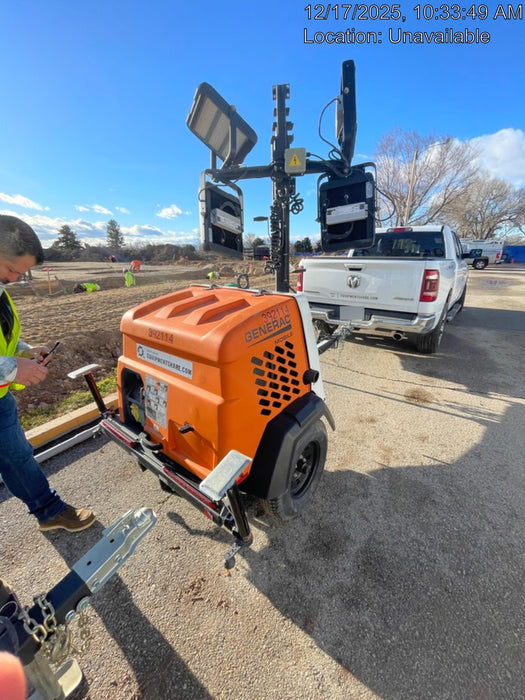 2024 Generac MLT2 Diesel, Flex Switch 120V Input, Powerzone Controller, 
(4) 320W LED Lights, 4kW Generator, 39.9 Gal Fuel Tank, 2" Ball, T3