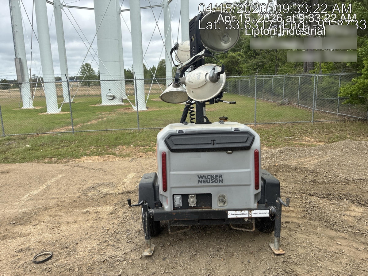 2019 Wacker Neuson LTV6L-MH Wacker Neuson LTV6L Mobile Light Tower w/Fuel Level Sensor Installed