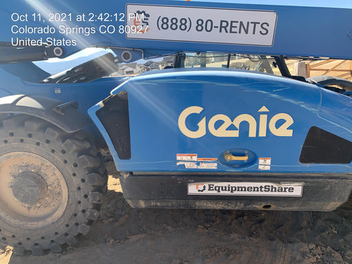2019 Genie GTH-844 Cab/Heat/AC, Solid RT Tires, LED Work Lights, Beacon 60" QA Carriage, 48" Forks