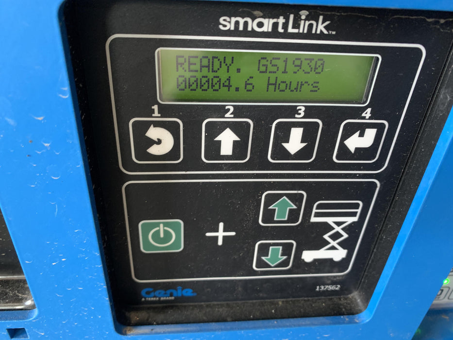 2020 Genie GS-1930 Solid Non Marking Tires, Beacon, Folding rails with half height swing gate, 800W Inverter