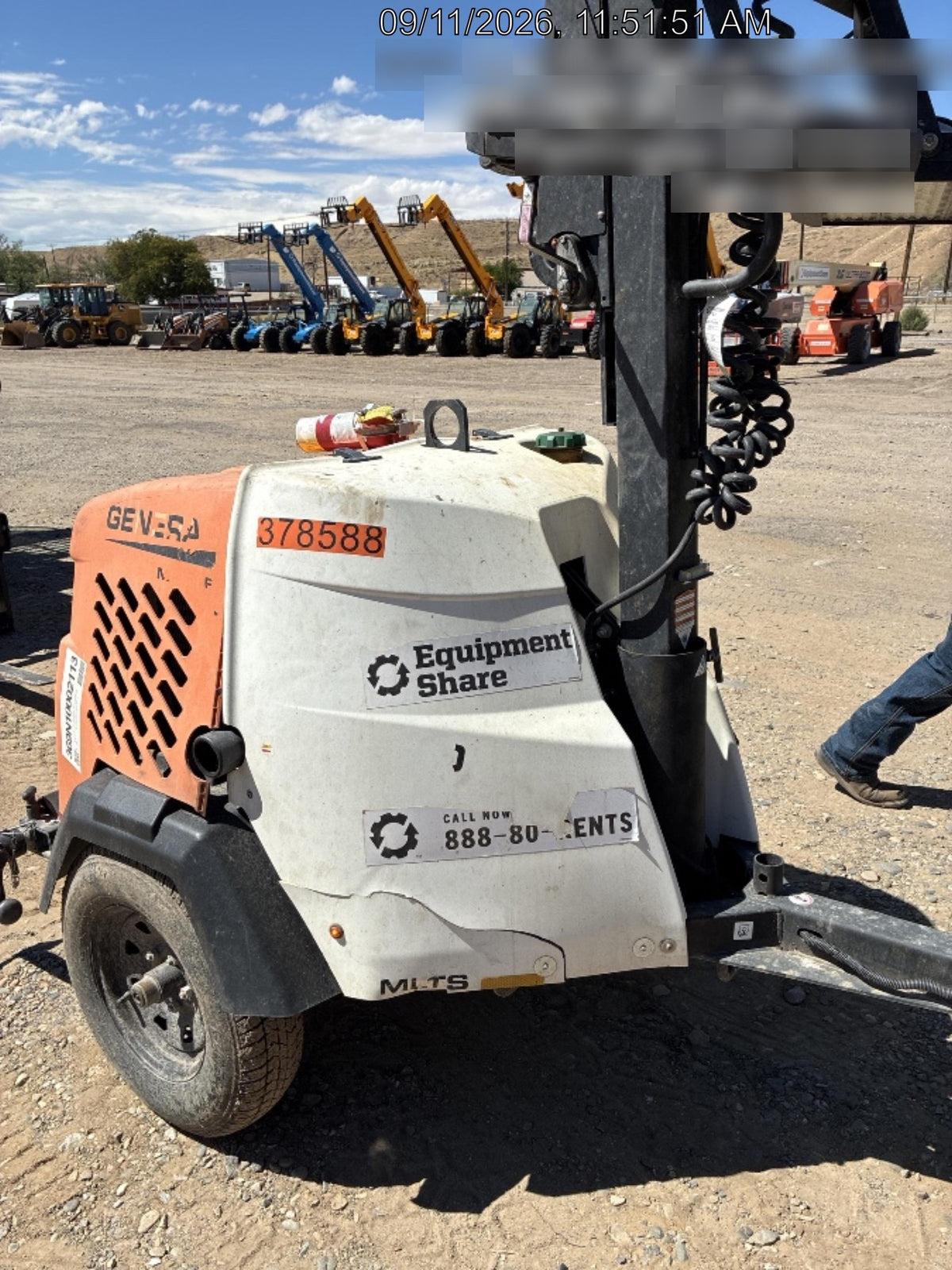 2023 Generac MLT2 Diesel, Flex Switch 120V Input, Powerzone Controller, 
(4) 320W LED Lights, 4kW Generator, 39.9 Gal Fuel Tank, 2" Ball, T3