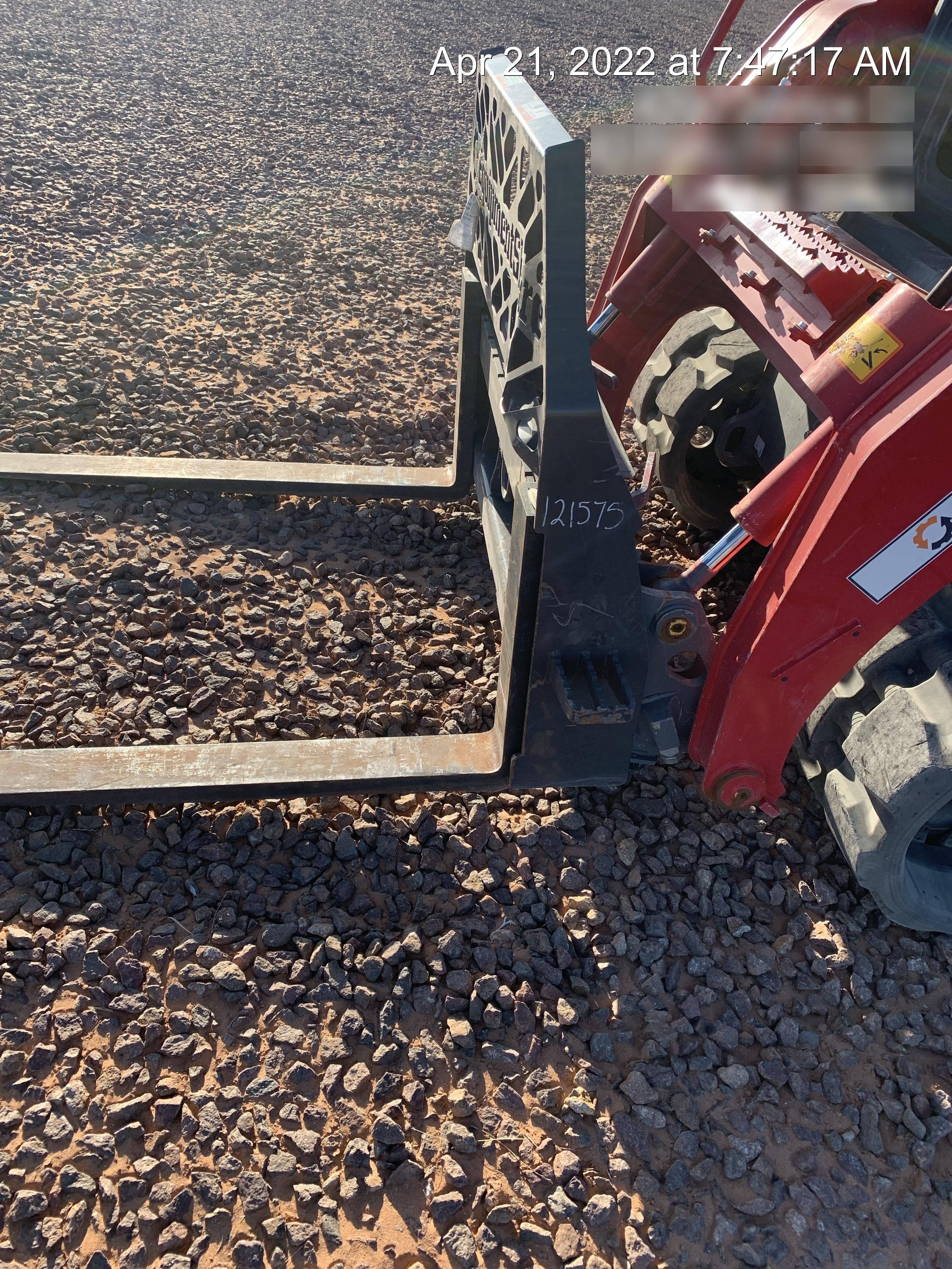 2021 PALADIN 48" Pallet Fork Assembly