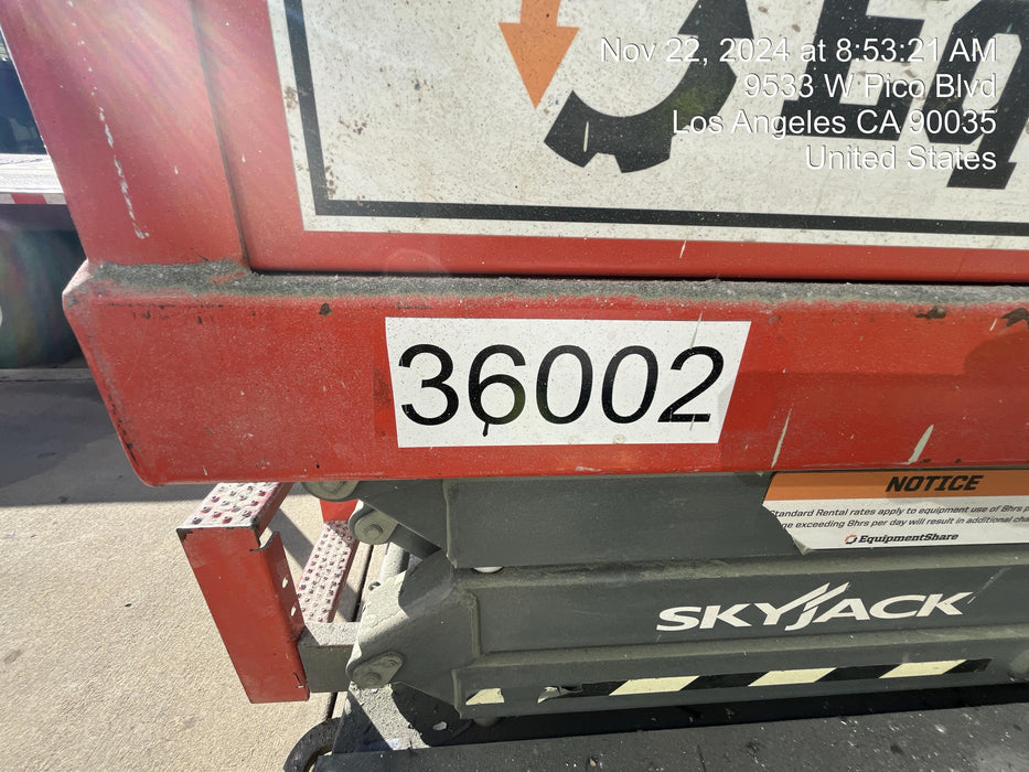 2019 Skyjack SJIII-3219 Standard w/Trojan Batteries
