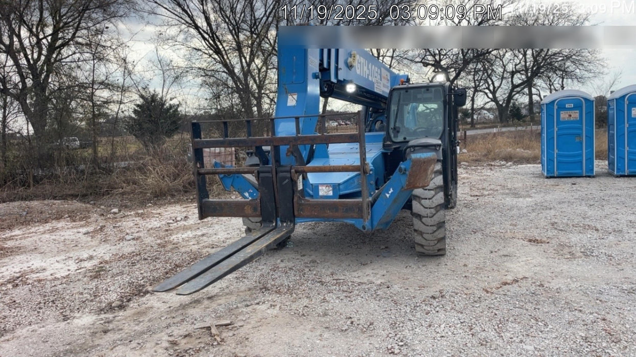 2019 Genie GTH-1056 Cab/Heat/AC, FF Tires, LED Work Lights, Beacon 60" QA Carriage, 60" Forks