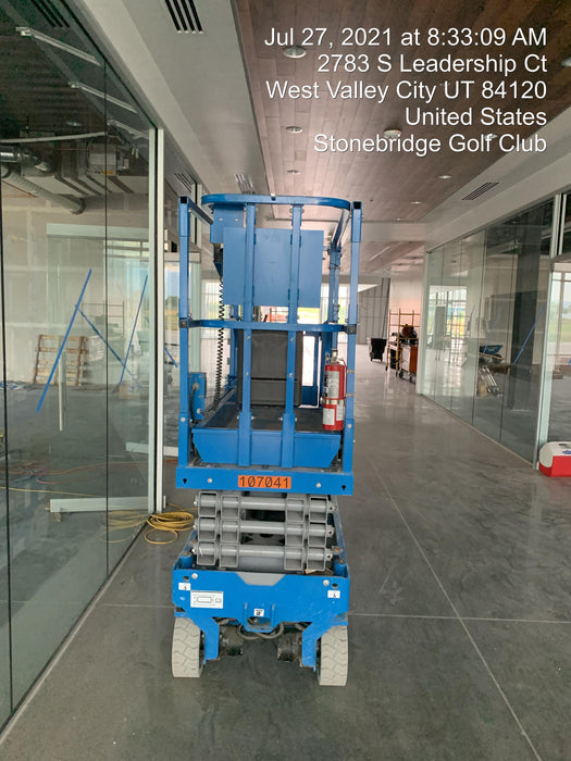 2020 Genie GS-1930 Solid Non Marking Tires, Beacon, Folding rails with half height swing gate, 800W Inverter