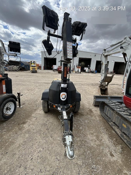 2022 Allmand NLV3GR (4) LED Light Fixture 350W, 23' Vertical Mast, 3kW Prime, Towable, ES Decals, T3