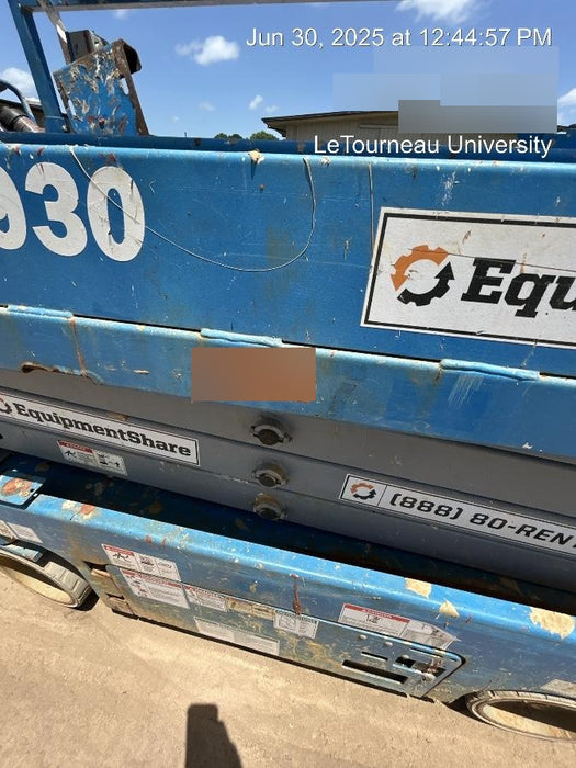 2019 Genie GS-1930 Fixed Rails with Chain Entry