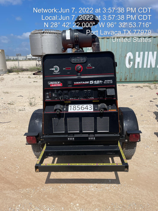 2021 Lincoln Electric Vantage 549X Ready Pak 3, ORANGE (includes trailer, cable rack, fender light kit)