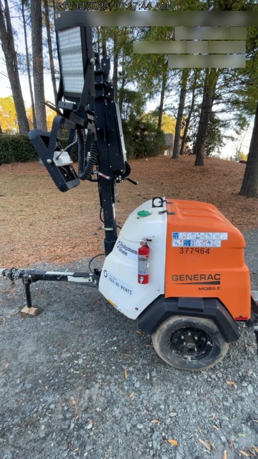 2023 Generac MLT2 Diesel, Flex Switch 120V Input, Powerzone Controller, 
(4) 320W LED Lights, 4kW Generator, 39.9 Gal Fuel Tank, 2" Ball, T3