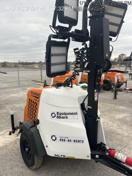 2023 Generac MLT2 Diesel, Flex Switch 120V Input, Powerzone Controller, 
(4) 320W LED Lights, 4kW Generator, 39.9 Gal Fuel Tank, 2" Ball, T3