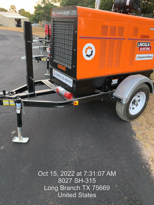 2022 Lincoln Electric Vantage 549X Crosslink Technology, Trailer Mounted, ES Decals, T3
