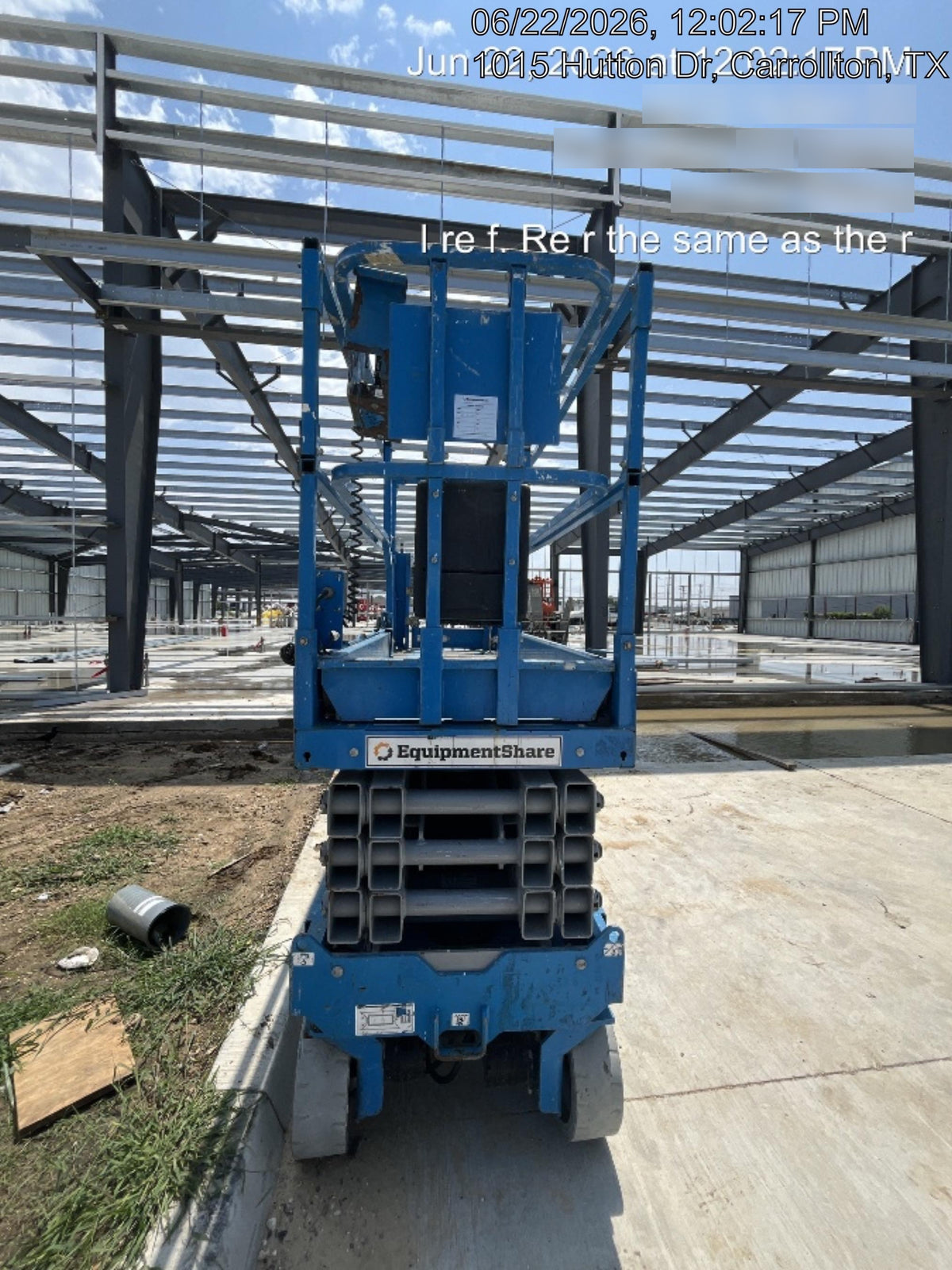 2019 Genie GS-2632 Folding rails with half height swing gate