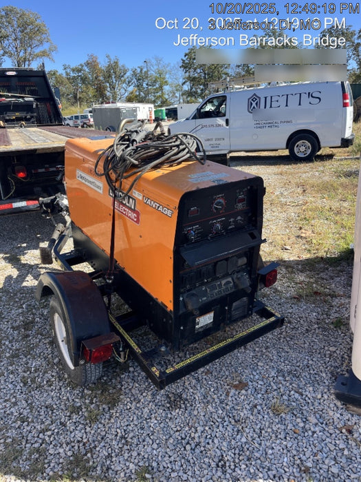 2021 Lincoln Electric Vantage 322 Vantage 322 Ready Pak 3 w/ Decals, ORANGE (includes trailer, cable rack, fender light kit) NO Telematics